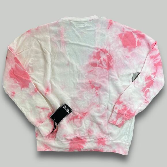 MICHAEL LAUREN NWT SWANSON BOHO HIPPIE TIE DYE CUTOUT SWEATSHIRT PINK XS - Picture 2 of 10